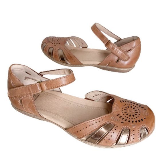 Earth Shoes Earth Brand Shoes 7 M Brown Leather Dorsay Flats Poshmark